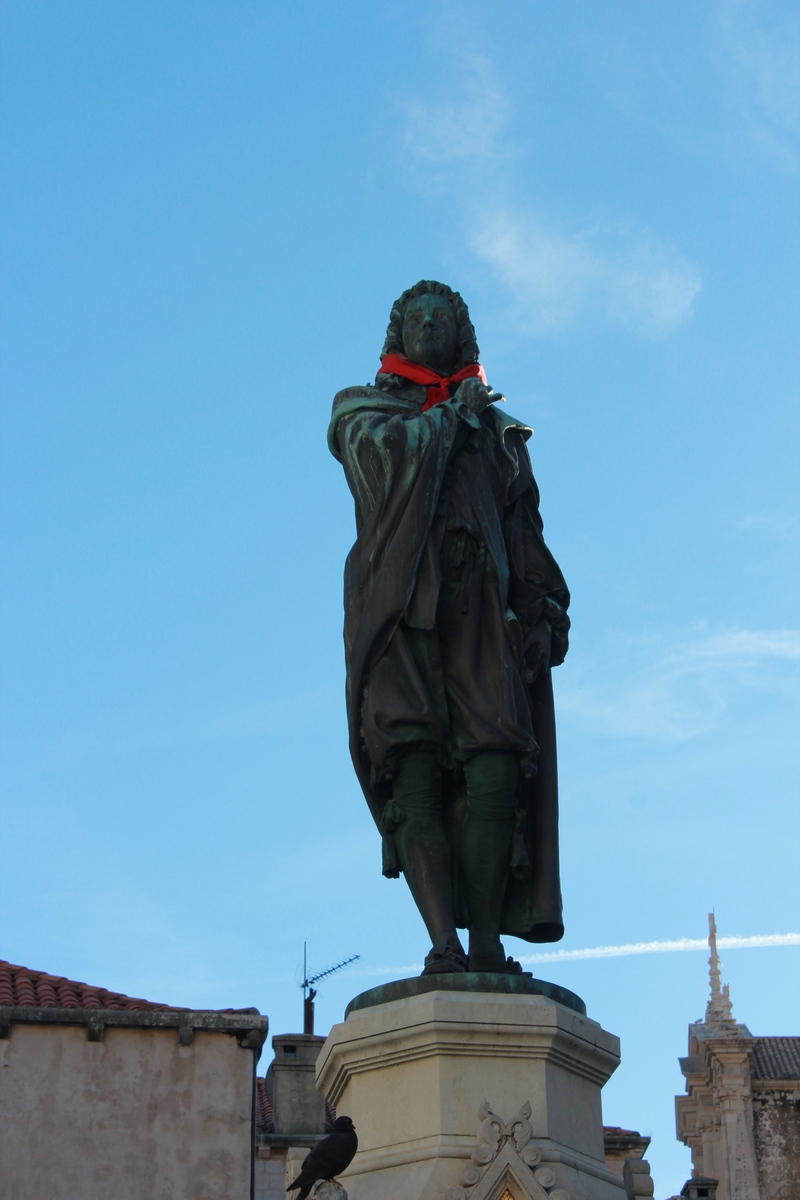 Ivan Gundulić wearing cravat on "World Cravat Day"